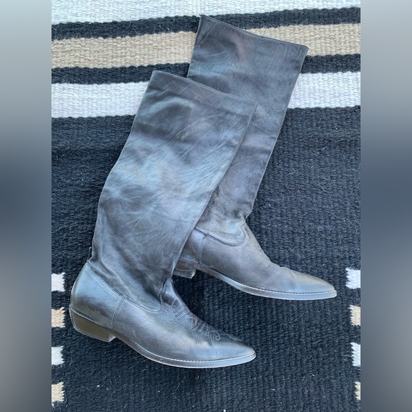 Donald J. Pliner Western Slouch Boots Size 7 - Picture 1 of 9